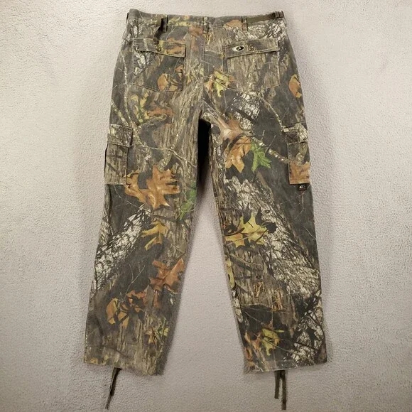 Mens Camo Hunting Pants XL Mossy Oak Break Up Adjustable Waist Leg Feildstaff - Picture 10 of 15